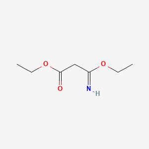molecular formula C7H13NO3 B1345754 丙酸，3-乙氧基-3-亚氨基-，乙酯 CAS No. 27317-59-5