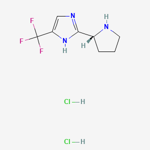 2-[(2R)-pyrrolidin-2-yl]-4-(trifluoromethyl)-1H-imidazole dihydrochloride