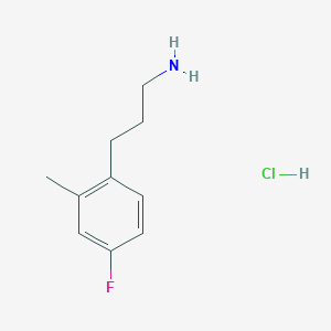 3-(4-Fluoro-2-methylphenyl)propan-1-amine hydrochloride