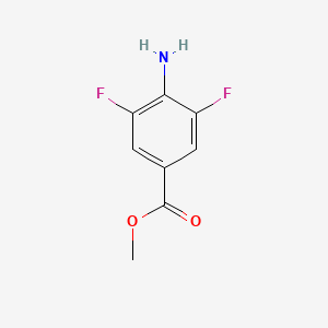molecular formula C8H7F2NO2 B1345784 Methyl 4-amino-3,5-difluorobenzoate CAS No. 1162676-00-7