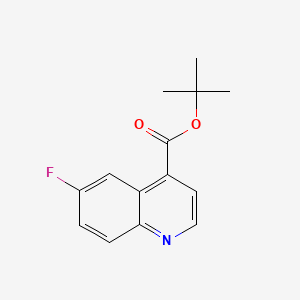 Tert-butyl6-fluoroquinoline-4-carboxylate