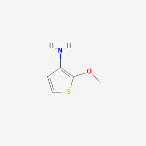 molecular formula C5H7NOS B1345786 2-甲氧基噻吩-3-胺 CAS No. 1287217-56-4