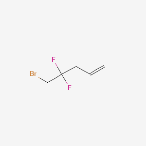 5-Bromo-4,4-difluoropent-1-ene