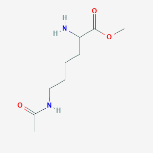 molecular formula C9H18N2O3 B13457883 Methyl 2-amino-6-acetamidohexanoate 