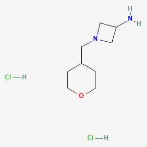 1-[(Oxan-4-yl)methyl]azetidin-3-amine dihydrochloride