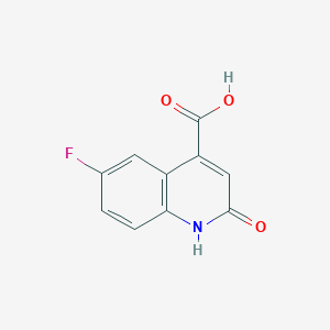 molecular formula C10H6FNO3 B1345807 6-Fluoro-2-hydroxyquinoline-4-carboxylic acid CAS No. 607-40-9
