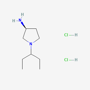 (3S)-1-(pentan-3-yl)pyrrolidin-3-amine dihydrochloride