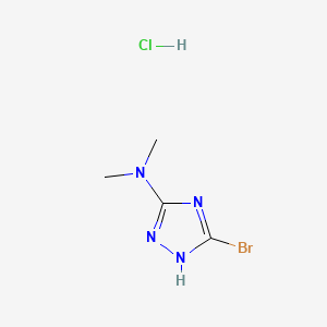 3-bromo-N,N-dimethyl-1H-1,2,4-triazol-5-amine hydrochloride