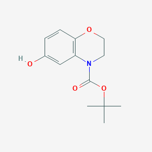 tert-butyl 6-hydroxy-3,4-dihydro-2H-1,4-benzoxazine-4-carboxylate