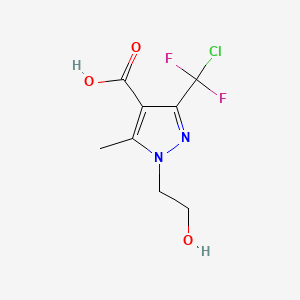 3-(chlorodifluoromethyl)-1-(2-hydroxyethyl)-5-methyl-1H-pyrazole-4-carboxylic acid