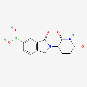 [2-(2,6-dioxopiperidin-3-yl)-3-oxo-2,3-dihydro-1H-isoindol-5-yl]boronic acid