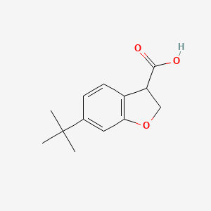 6-Tert-butyl-2,3-dihydro-1-benzofuran-3-carboxylic acid