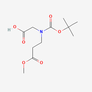 2-{[(Tert-butoxy)carbonyl](3-methoxy-3-oxopropyl)amino}acetic acid