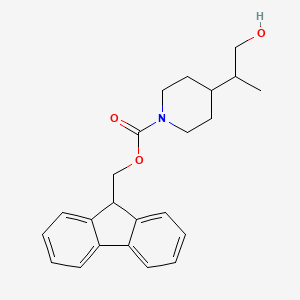 (9H-fluoren-9-yl)methyl 4-(1-hydroxypropan-2-yl)piperidine-1-carboxylate