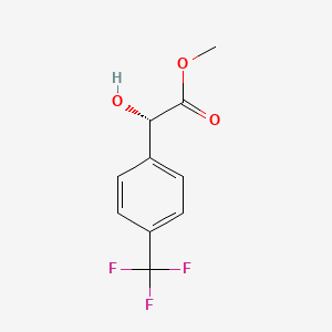 molecular formula C10H9F3O3 B13458478 Methyl (2S)-2-hydroxy-2-[4-(trifluoromethyl)phenyl]acetate 