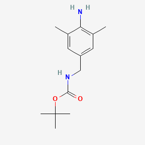 tert-butyl N-[(4-amino-3,5-dimethylphenyl)methyl]carbamate