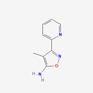 4-Methyl-3-(pyridin-2-yl)-1,2-oxazol-5-amine