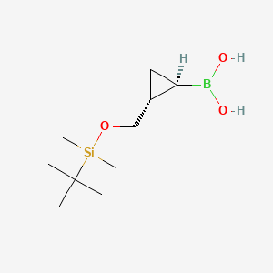 rac-[(1R,2R)-2-{[(tert-butyldimethylsilyl)oxy]methyl}cyclopropyl]boronic acid