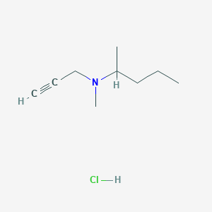 molecular formula C9H18ClN B134587 N-Methyl-N-2-propynyl-2-pentanamine hydrochloride CAS No. 143347-18-6