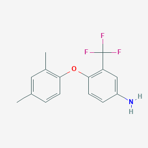 B1345875 4-(2,4-Dimethylphenoxy)-3-(trifluoromethyl)aniline CAS No. 946662-79-9