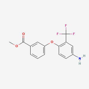 B1345878 Methyl 3-[4-amino-2-(trifluoromethyl)phenoxy]-benzoate CAS No. 946784-04-9