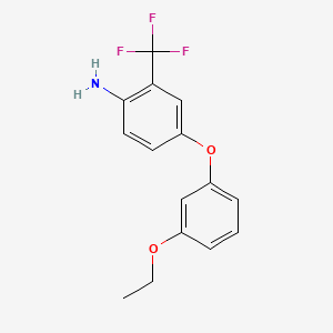 B1345891 4-(3-Ethoxyphenoxy)-2-(trifluoromethyl)aniline CAS No. 946784-84-5