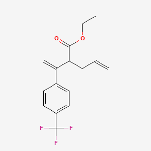 Ethyl 2-{1-[4-(trifluoromethyl)phenyl]ethenyl}pent-4-enoate