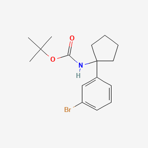 tert-butyl N-[1-(3-bromophenyl)cyclopentyl]carbamate