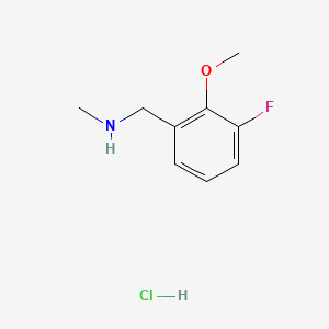 [(3-Fluoro-2-methoxyphenyl)methyl](methyl)amine hydrochloride