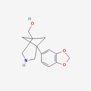 [5-(1,3-Dioxaindan-5-yl)-3-azabicyclo[3.1.1]heptan-1-yl]methanol