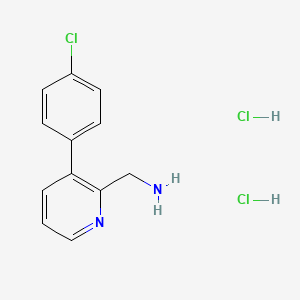 1-[3-(4-Chlorophenyl)pyridin-2-yl]methanamine dihydrochloride