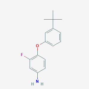 B1345902 4-[3-(Tert-butyl)phenoxy]-3-fluorophenylamine CAS No. 946699-13-4