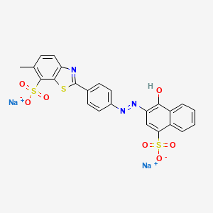 molecular formula C24H15N3Na2O7S3 B1345958 Thiazine Red R CAS No. 2150-33-6