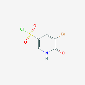 molecular formula C5H3BrClNO3S B13459601 5-Bromo-6-hydroxypyridine-3-sulfonyl chloride 