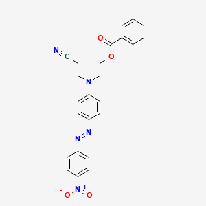 B1345962 Propanenitrile, 3-[[2-(benzoyloxy)ethyl][4-[(4-nitrophenyl)azo]phenyl]amino]- CAS No. 40690-89-9