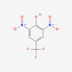 molecular formula C7H3F3N2O5 B1345968 2,6-Dinitro-4-(trifluoromethyl)phenol CAS No. 393-77-1