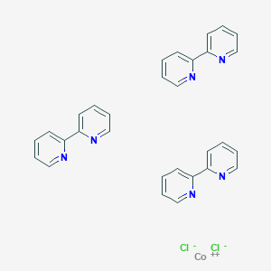 molecular formula C30H24Cl2CoN6 B1345972 Cobalt(2+), tris(2,2'-bipyridine)-, dichloride CAS No. 14855-51-7