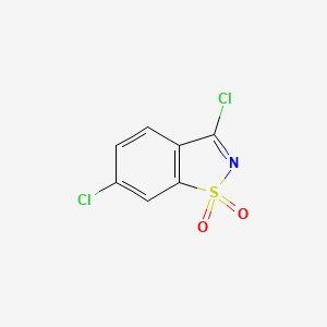 molecular formula C7H3Cl2NO2S B1345973 6-Chloropseudosaccharyl chloride CAS No. 15864-53-6