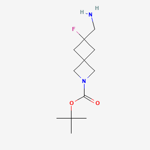 Tert-butyl 6-(aminomethyl)-6-fluoro-2-azaspiro[3.3]heptane-2-carboxylate