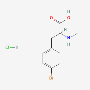 3-(4-Bromophenyl)-2-(methylamino)propanoic acid hydrochloride