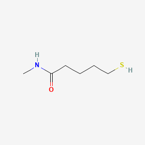 molecular formula C6H13NOS B13459780 N-methyl-5-sulfanylpentanamide 