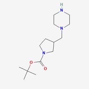 Tert-butyl 3-[(piperazin-1-yl)methyl]pyrrolidine-1-carboxylate