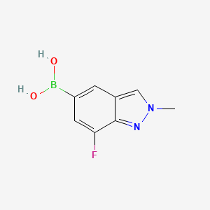 (7-fluoro-2-methyl-2H-indazol-5-yl)boronic acid