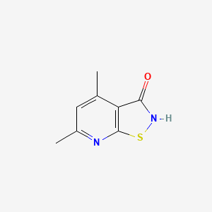 molecular formula C8H8N2OS B1345993 4,6-二甲基异噻唑并[5,4-b]吡啶-3(2H)-酮 CAS No. 60750-75-6