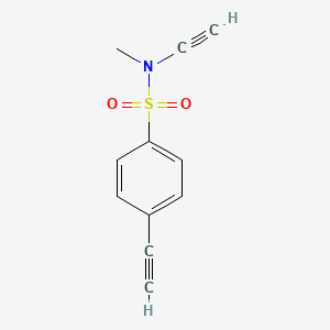 molecular formula C11H9NO2S B13459942 N,4-Diethynyl-N-methylbenzenesulfonamide 