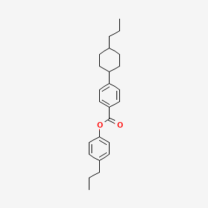 molecular formula C25H32O2 B1345996 4-丙基苯基反式-4-(4-丙基环己基)苯甲酸酯 CAS No. 72928-02-0
