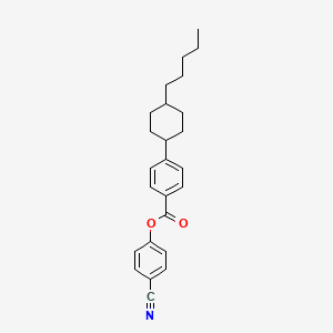molecular formula C25H29NO2 B1345997 4-氰基苯基 4-(反式-4-戊基环己基)苯甲酸酯 CAS No. 72928-55-3