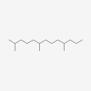 molecular formula C16H34 B1346007 2,6,10-Trimethyltridecane CAS No. 3891-99-4