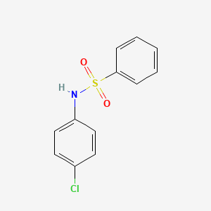 molecular formula C12H10ClNO2S B1346021 N-(4-Chlorophenyl)benzenesulfonamide CAS No. 4750-28-1