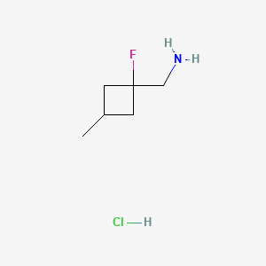 1-(1-Fluoro-3-methylcyclobutyl)methanamine hydrochloride